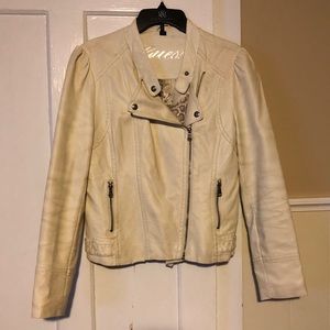 Guess leather jacket size large